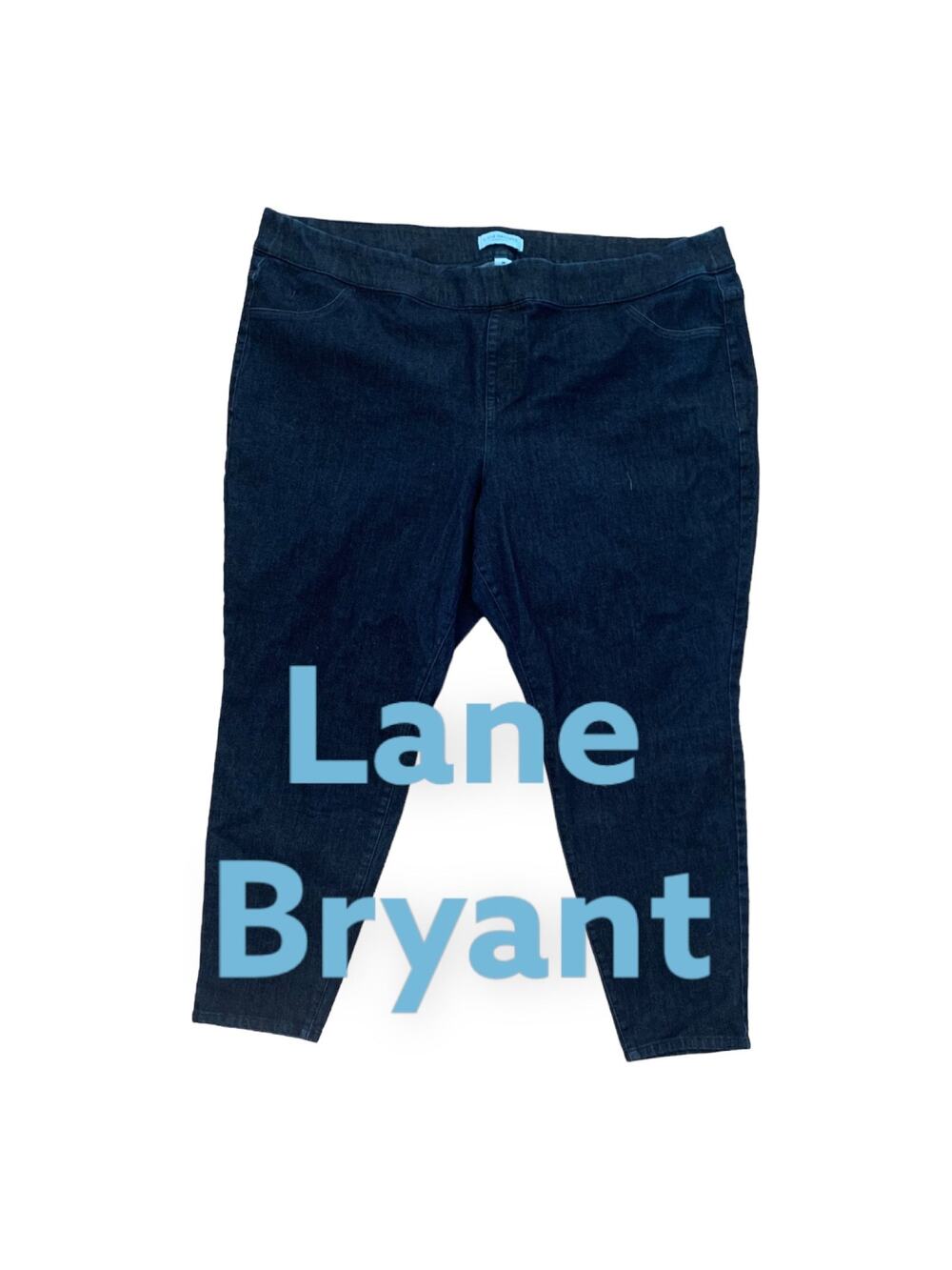 Lane Bryant high rise ultimate stretch dark wash jeggings plus size woman’s 28
